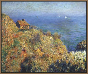 60223_FN1_- titled 'Fisherman’s Lodge at Varengeville ' by artist  Claude Monet - Wall Art Print on Textured Fine Art Canvas or Paper - Digital Giclee reproduction of art painting. Red Sky Art is India's Online Art Gallery for Home Decor - M2105