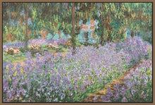 60103_FN1_- titled 'The Artist's Garden at Giverny' by artist Claude Monet - Wall Art Print on Textured Fine Art Canvas or Paper - Digital Giclee reproduction of art painting. Red Sky Art is India's Online Art Gallery for Home Decor - M680