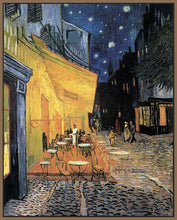 60204_FN1_- titled 'Cafe Terrace at Night' by artist Vincent van Gogh - Wall Art Print on Textured Fine Art Canvas or Paper - Digital Giclee reproduction of art painting. Red Sky Art is India's Online Art Gallery for Home Decor - V207