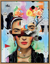 45193_FN1_- titled 'Kahlo Analytica' by artist Loui Jover - Wall Art Print on Textured Fine Art Canvas or Paper - Digital Giclee reproduction of art painting. Red Sky Art is India's Online Art Gallery for Home Decor - WDC100620
