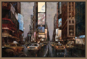 222243_FN2 'City Lights' by artist Marti Bofarull - Wall Art Print on Textured Fine Art Canvas or Paper - Digital Giclee reproduction of art painting. Red Sky Art is India's Online Art Gallery for Home Decor - 111_BMP335