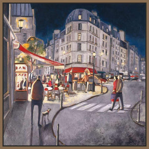 222282_FN2 'Rendez-vous Paris' by artist Didier Lourenco - Wall Art Print on Textured Fine Art Canvas or Paper - Digital Giclee reproduction of art painting. Red Sky Art is India's Online Art Gallery for Home Decor - 111_LDP360