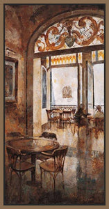222295_FN2 'Grand Cafe Cappuccino I' by artist Noemi Martin - Wall Art Print on Textured Fine Art Canvas or Paper - Digital Giclee reproduction of art painting. Red Sky Art is India's Online Art Gallery for Home Decor - 111_MNP206