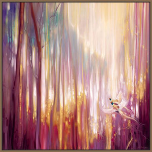 60006_FN2_- titled 'Nebulous Forest' by artist  Gill Bustamante - Wall Art Print on Textured Fine Art Canvas or Paper - Digital Giclee reproduction of art painting. Red Sky Art is India's Online Art Gallery for Home Decor - B4363