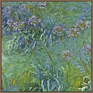 60164_FN2_- titled 'Jewelry Lilies ' by artist  Claude Monet - Wall Art Print on Textured Fine Art Canvas or Paper - Digital Giclee reproduction of art painting. Red Sky Art is India's Online Art Gallery for Home Decor - M2061
