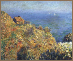 60223_FN2_- titled 'Fisherman’s Lodge at Varengeville ' by artist  Claude Monet - Wall Art Print on Textured Fine Art Canvas or Paper - Digital Giclee reproduction of art painting. Red Sky Art is India's Online Art Gallery for Home Decor - M2105