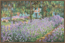 60103_FN2_- titled 'The Artist's Garden at Giverny' by artist Claude Monet - Wall Art Print on Textured Fine Art Canvas or Paper - Digital Giclee reproduction of art painting. Red Sky Art is India's Online Art Gallery for Home Decor - M680