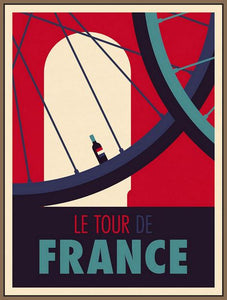 60148_FN2_- titled 'Tour de France' by artist Spencer Wilson - Wall Art Print on Textured Fine Art Canvas or Paper - Digital Giclee reproduction of art painting. Red Sky Art is India's Online Art Gallery for Home Decor - W1859
