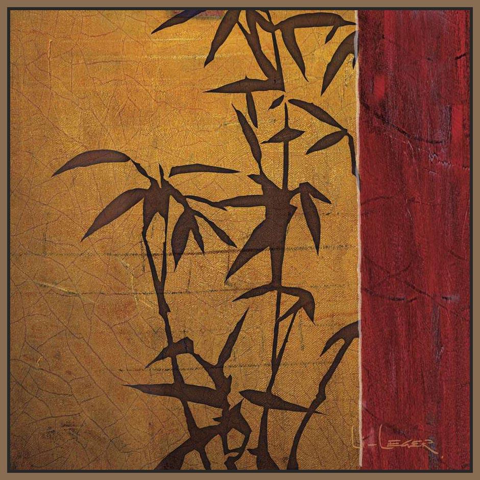 222095_FN3 'Modern Bamboo II' by artist Don Li-Leger - Wall Art Print on Textured Fine Art Canvas or Paper - Digital Giclee reproduction of art painting. Red Sky Art is India's Online Art Gallery for Home Decor - 111_12654