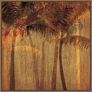 222237_FN3 'Sunset Palms I' by artist Amori - Wall Art Print on Textured Fine Art Canvas or Paper - Digital Giclee reproduction of art painting. Red Sky Art is India's Online Art Gallery for Home Decor - 111_APP117