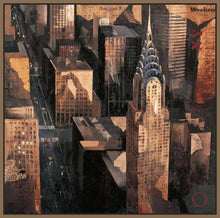 222242_FN3 'Chrysler Building View' by artist Marti Bofarull - Wall Art Print on Textured Fine Art Canvas or Paper - Digital Giclee reproduction of art painting. Red Sky Art is India's Online Art Gallery for Home Decor - 111_BMP318