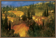 222329_FN3 'Hillside - Tuscany' by artist Philip Craig - Wall Art Print on Textured Fine Art Canvas or Paper - Digital Giclee reproduction of art painting. Red Sky Art is India's Online Art Gallery for Home Decor - 111_POD5099