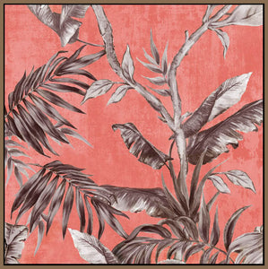5511000_FN3_- titled 'Book of Palms II' by artist  Eva Watts - Wall Art Print on Textured Fine Art Canvas or Paper - Digital Giclee reproduction of art painting. Red Sky Art is India's Online Art Gallery for Home Decor - 551_EW329-A
