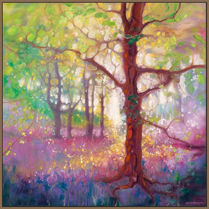 60008_FN3_- titled 'April in the Forest' by artist  Gill Bustamante - Wall Art Print on Textured Fine Art Canvas or Paper - Digital Giclee reproduction of art painting. Red Sky Art is India's Online Art Gallery for Home Decor - B4368