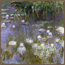 60030_FN3_- titled 'Water Lilies, 1922 ' by artist  Claude Monet - Wall Art Print on Textured Fine Art Canvas or Paper - Digital Giclee reproduction of art painting. Red Sky Art is India's Online Art Gallery for Home Decor - M3061
