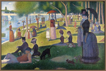 60109_FN3_- titled 'Sunday Afternoon on the Island of Grande Jatte 1864' by artist Georges Seurat - Wall Art Print on Textured Fine Art Canvas or Paper - Digital Giclee reproduction of art painting. Red Sky Art is India's Online Art Gallery for Home Decor - S1615