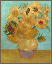 60186_FN3_- titled 'Vase with Twelve Sunflowers, 1889' by artist Vincent van Gogh - Wall Art Print on Textured Fine Art Canvas or Paper - Digital Giclee reproduction of art painting. Red Sky Art is India's Online Art Gallery for Home Decor - V1736