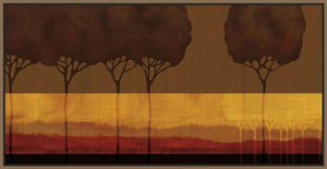 222046_FN4 'Autumn Silhouettes I' by artist Tandi Venter - Wall Art Print on Textured Fine Art Canvas or Paper - Digital Giclee reproduction of art painting. Red Sky Art is India's Online Art Gallery for Home Decor - 111_12023