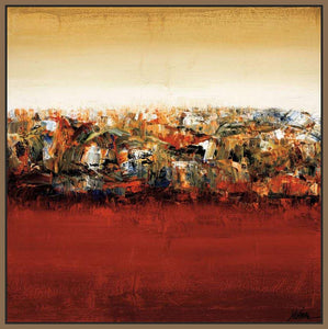 222013_FN4 'Red Lake' by artist Yehan Wang - Wall Art Print on Textured Fine Art Canvas or Paper - Digital Giclee reproduction of art painting. Red Sky Art is India's Online Art Gallery for Home Decor - 111_4047