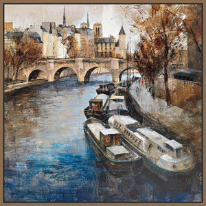 222247_FN4 'Notre-Dame Paris' by artist Marti Bofarull - Wall Art Print on Textured Fine Art Canvas or Paper - Digital Giclee reproduction of art painting. Red Sky Art is India's Online Art Gallery for Home Decor - 111_BMP352