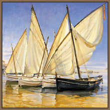 222284_FN4 'White Sails II' by artist Jaume Laporta - Wall Art Print on Textured Fine Art Canvas or Paper - Digital Giclee reproduction of art painting. Red Sky Art is India's Online Art Gallery for Home Decor - 111_LJP101