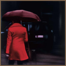 222407_FN5 'Lady in Red' by artist Xavier Visa - Wall Art Print on Textured Fine Art Canvas or Paper - Digital Giclee reproduction of art painting. Red Sky Art is India's Online Art Gallery for Home Decor - 111_VXP100