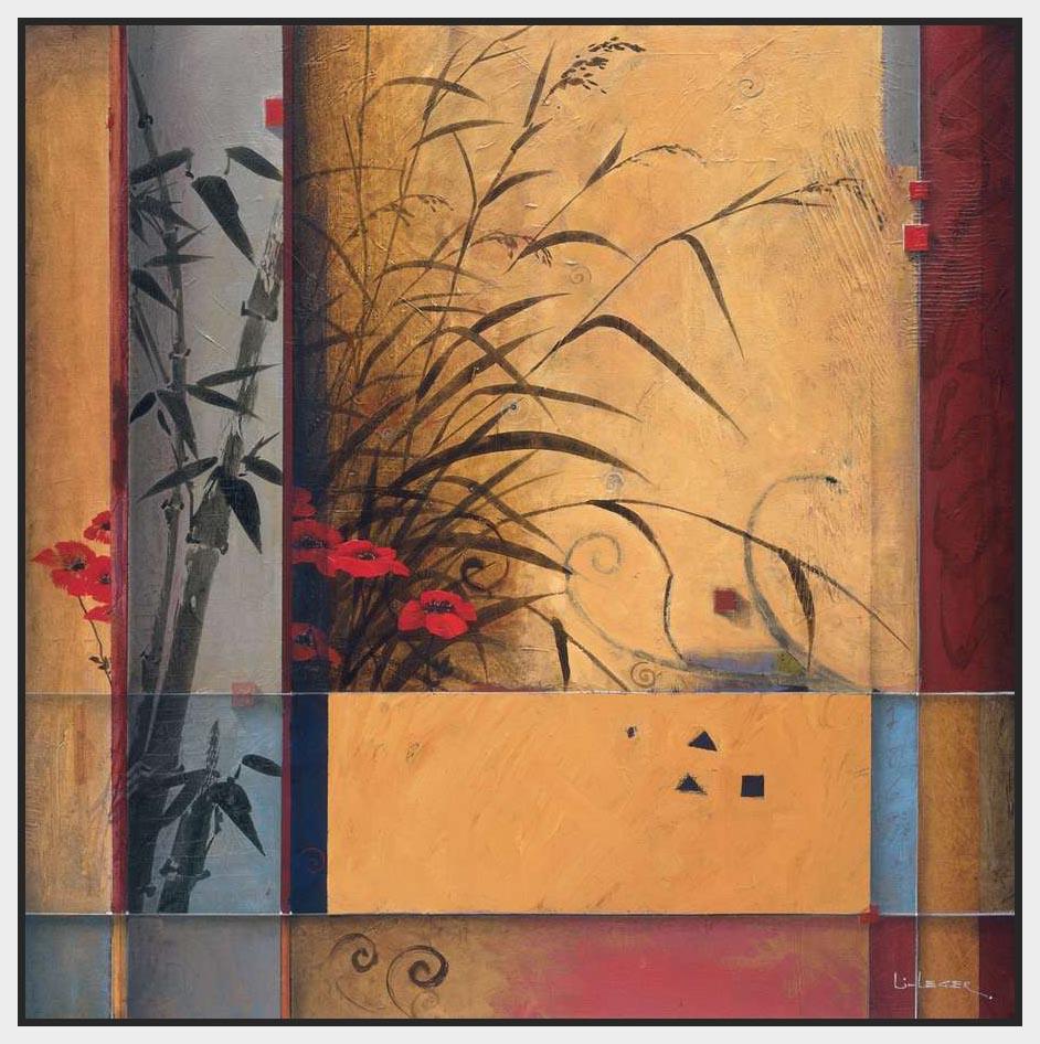 222026_FW1 'Bamboo Division' by artist Don Li-Leger - Wall Art Print on Textured Fine Art Canvas or Paper - Digital Giclee reproduction of art painting. Red Sky Art is India's Online Art Gallery for Home Decor - 111_8229