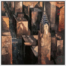 222242_FW1 'Chrysler Building View' by artist Marti Bofarull - Wall Art Print on Textured Fine Art Canvas or Paper - Digital Giclee reproduction of art painting. Red Sky Art is India's Online Art Gallery for Home Decor - 111_BMP318