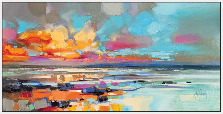 45108_FW1 - titled 'Tiree Sand' by artist Scott Naismith - Wall Art Print on Textured Fine Art Canvas or Paper - Digital Giclee reproduction of art painting. Red Sky Art is India's Online Art Gallery for Home Decor - 55_WDC93309