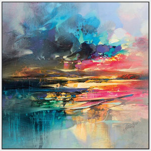 45168_FW1 - titled 'Dissolving Shoreline' by artist Scott Naismith - Wall Art Print on Textured Fine Art Canvas or Paper - Digital Giclee reproduction of art painting. Red Sky Art is India's Online Art Gallery for Home Decor - 55_WDC98330