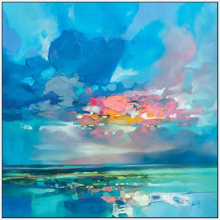 45181_FW1 - titled 'Arran Blue' by artist Scott Naismith - Wall Art Print on Textured Fine Art Canvas or Paper - Digital Giclee reproduction of art painting. Red Sky Art is India's Online Art Gallery for Home Decor - 55_WDC98356