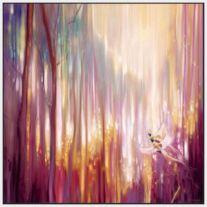 60006_FW1_- titled 'Nebulous Forest' by artist  Gill Bustamante - Wall Art Print on Textured Fine Art Canvas or Paper - Digital Giclee reproduction of art painting. Red Sky Art is India's Online Art Gallery for Home Decor - B4363