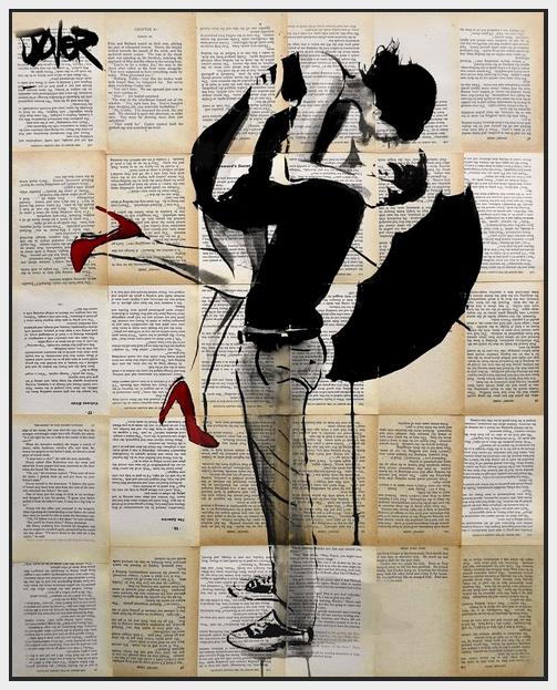 60199_FW1_- titled 'Always Again' by artist Loui Jover - Wall Art Print on Textured Fine Art Canvas or Paper - Digital Giclee reproduction of art painting. Red Sky Art is India's Online Art Gallery for Home Decor - J778