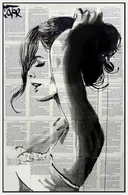 60212_FW1_- titled 'Wishberry ' by artist  Loui Jover - Wall Art Print on Textured Fine Art Canvas or Paper - Digital Giclee reproduction of art painting. Red Sky Art is India's Online Art Gallery for Home Decor - J867