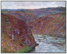 60174_FW1_- titled 'Valley of the Creuse (Gray Day), 1889 ' by artist  Claude Monet - Wall Art Print on Textured Fine Art Canvas or Paper - Digital Giclee reproduction of art painting. Red Sky Art is India's Online Art Gallery for Home Decor - M2605