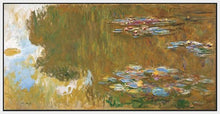 60226_FW1_- titled 'The Water Lily Pond, c. 1917-19' by artist Claude Monet - Wall Art Print on Textured Fine Art Canvas or Paper - Digital Giclee reproduction of art painting. Red Sky Art is India's Online Art Gallery for Home Decor - M2905