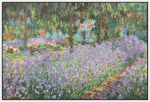 60103_FW1_- titled 'The Artist's Garden at Giverny' by artist Claude Monet - Wall Art Print on Textured Fine Art Canvas or Paper - Digital Giclee reproduction of art painting. Red Sky Art is India's Online Art Gallery for Home Decor - M680