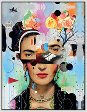 45193_FW1_- titled 'Kahlo Analytica' by artist Loui Jover - Wall Art Print on Textured Fine Art Canvas or Paper - Digital Giclee reproduction of art painting. Red Sky Art is India's Online Art Gallery for Home Decor - WDC100620