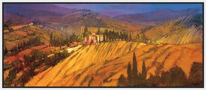 222004_FW2 'Last View of Tuscany' by artist Philip Craig - Wall Art Print on Textured Fine Art Canvas or Paper - Digital Giclee reproduction of art painting. Red Sky Art is India's Online Art Gallery for Home Decor - 111_2279