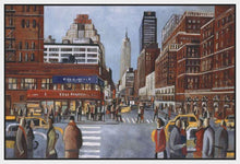 222280_FW2 'New York Avenue' by artist Didier Lourenco - Wall Art Print on Textured Fine Art Canvas or Paper - Digital Giclee reproduction of art painting. Red Sky Art is India's Online Art Gallery for Home Decor - 111_LDP354