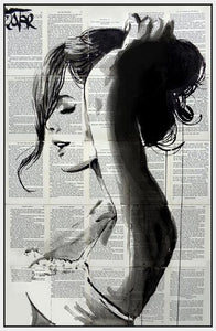 60212_FW2_- titled 'Wishberry ' by artist  Loui Jover - Wall Art Print on Textured Fine Art Canvas or Paper - Digital Giclee reproduction of art painting. Red Sky Art is India's Online Art Gallery for Home Decor - J867