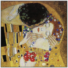 60162_FW2_- titled 'The Kiss (detail) ' by artist  Gustav Klimt - Wall Art Print on Textured Fine Art Canvas or Paper - Digital Giclee reproduction of art painting. Red Sky Art is India's Online Art Gallery for Home Decor - K350