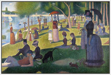 60109_FW2_- titled 'Sunday Afternoon on the Island of Grande Jatte 1864' by artist Georges Seurat - Wall Art Print on Textured Fine Art Canvas or Paper - Digital Giclee reproduction of art painting. Red Sky Art is India's Online Art Gallery for Home Decor - S1615