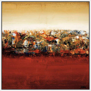 222013_FW3 'Red Lake' by artist Yehan Wang - Wall Art Print on Textured Fine Art Canvas or Paper - Digital Giclee reproduction of art painting. Red Sky Art is India's Online Art Gallery for Home Decor - 111_4047