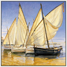 222284_FW3 'White Sails II' by artist Jaume Laporta - Wall Art Print on Textured Fine Art Canvas or Paper - Digital Giclee reproduction of art painting. Red Sky Art is India's Online Art Gallery for Home Decor - 111_LJP101