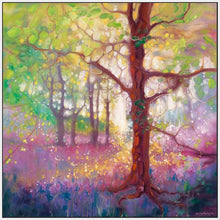 60008_FW3_- titled 'April in the Forest' by artist  Gill Bustamante - Wall Art Print on Textured Fine Art Canvas or Paper - Digital Giclee reproduction of art painting. Red Sky Art is India's Online Art Gallery for Home Decor - B4368