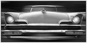 60260_FW3_- titled 'Lincoln Continental' by artist Richard James - Wall Art Print on Textured Fine Art Canvas or Paper - Digital Giclee reproduction of art painting. Red Sky Art is India's Online Art Gallery for Home Decor - J635