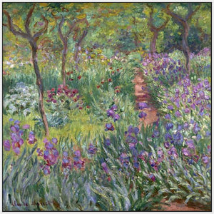 60032_FW3_- titled 'The Artist’s Garden in Giverny, 1900' by artist  Claude Monet - Wall Art Print on Textured Fine Art Canvas or Paper - Digital Giclee reproduction of art painting. Red Sky Art is India's Online Art Gallery for Home Decor - M3243