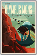 60097_FW3_- titled 'Space X Mars Tourism Poster for Olympus Mons' by artist Vintage Reproduction - Wall Art Print on Textured Fine Art Canvas or Paper - Digital Giclee reproduction of art painting. Red Sky Art is India's Online Art Gallery for Home Decor - V1842