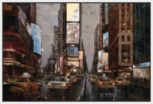 222243_FW4 'City Lights' by artist Marti Bofarull - Wall Art Print on Textured Fine Art Canvas or Paper - Digital Giclee reproduction of art painting. Red Sky Art is India's Online Art Gallery for Home Decor - 111_BMP335